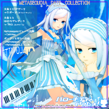 KEI's キティラー 北条ミミ デジタルフィギュア&MMDモデルデータの画像