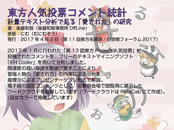 東方人気投票コメント統計――計量テキスト分析で見る「愛され方」の研究の画像